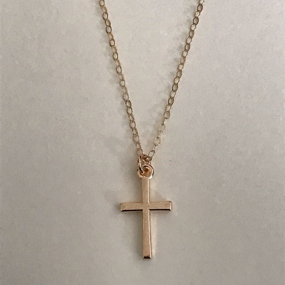 Dainty cross necklace